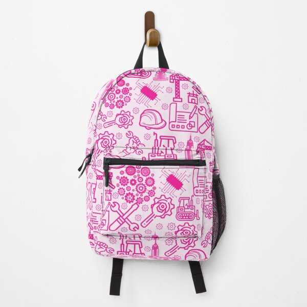 Item preview, girly pink Architectural Blueprint Engineer Pattern designed and sold by DesignYourWaystore.