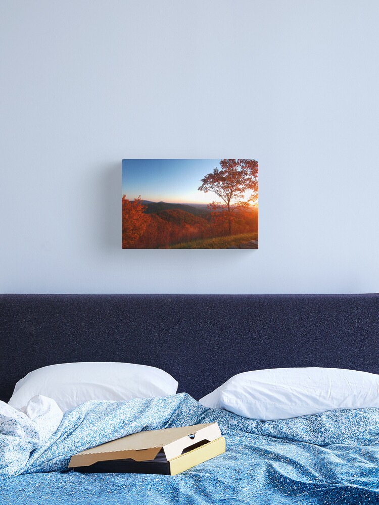 Thumbnail 2 of 3, Canvas Print, Shenandoah Autumn Sunrise designed and sold by svecchiotti.
