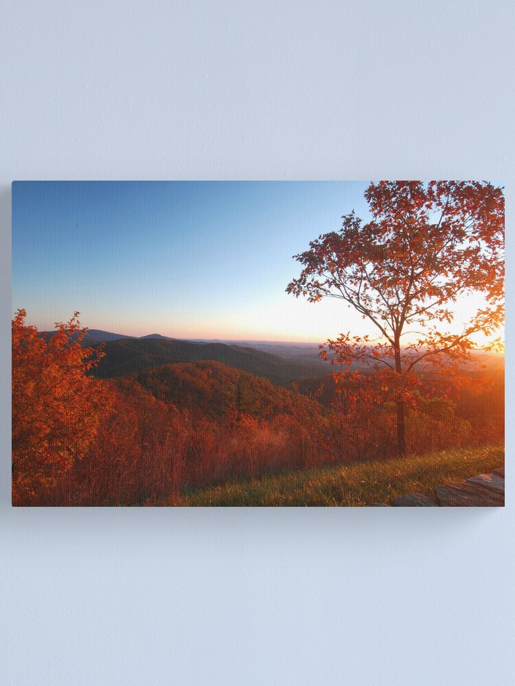 Thumbnail 1 of 3, Canvas Print, Shenandoah Autumn Sunrise designed and sold by svecchiotti.