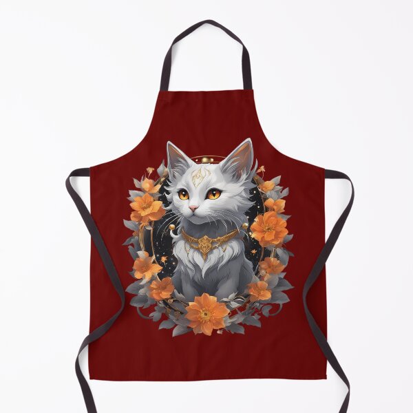 Item preview, Mystical Zodiac Cat – Celestial Kitten with Golden Accents designed and sold by MystiqSlav.