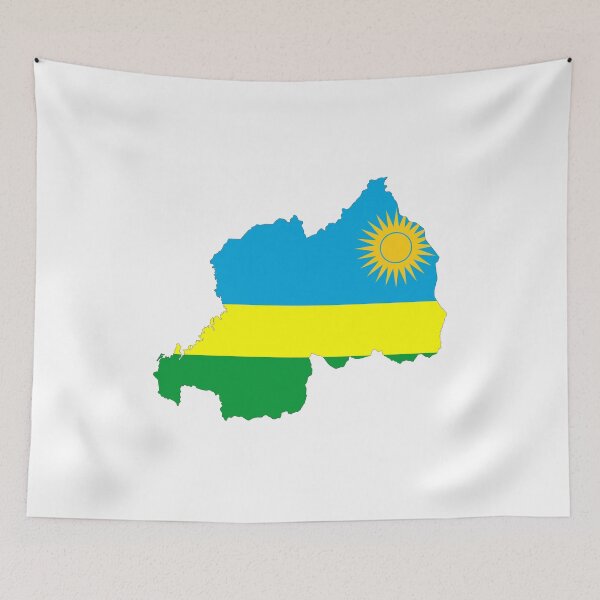 Item preview, rwanda flag map designed and sold by tony4urban.