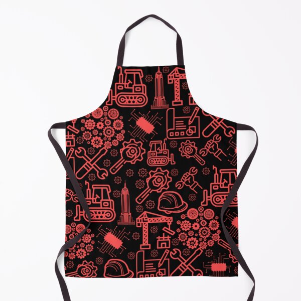 Item preview, brick red and black Architectural Blueprint Engineer Pattern designed and sold by DesignYourWaystore.