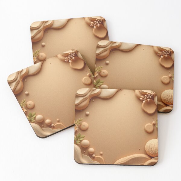 Item preview, 3D Textured Background with Organic Shapes and Earthy Tones for Natural Aesthetics designed and sold by AlwaysHome.
