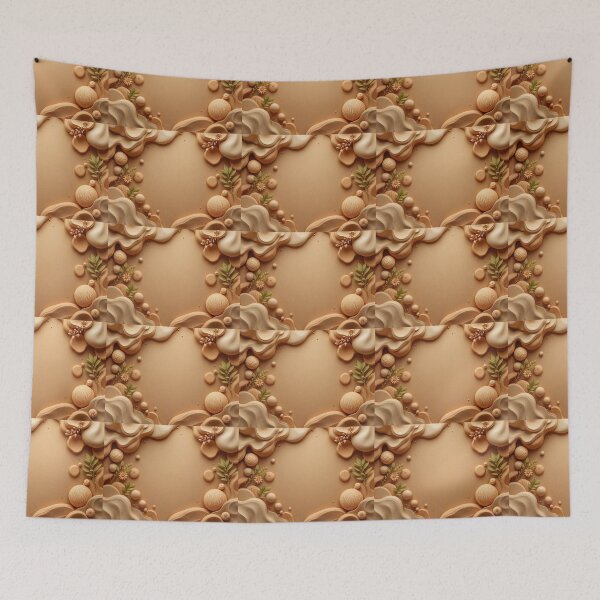 Item preview, 3D Textured Background with Organic Shapes and Earthy Tones for Natural Aesthetics designed and sold by AlwaysHome.