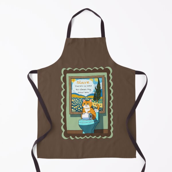 Item preview, Cat "Slave, there's no need to clean my litter box." designed and sold by arthardist.
