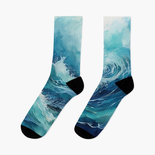 Item preview, blue stormy ocean designed and sold by Valentina-V.