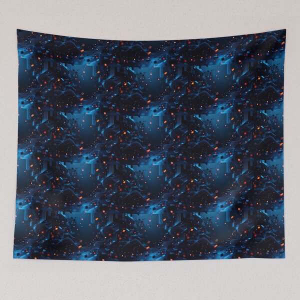 Item preview, High-Tech 3D Background with Digital Patterns and Reflective Surfaces designed and sold by AlwaysHome.