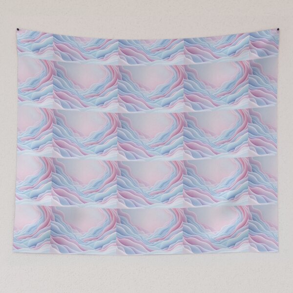 Item preview, Dreamy 3D Background with Soft Curves and Pastel Colors for Whimsical Designs designed and sold by AlwaysHome.
