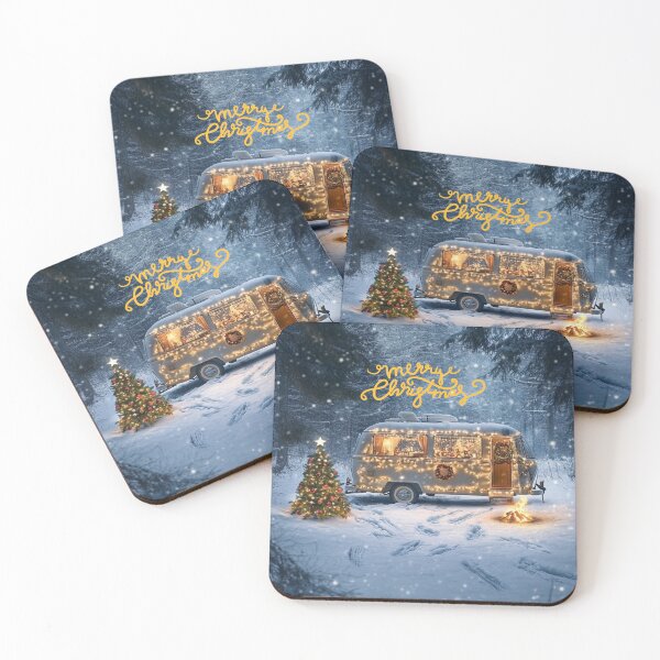 Item preview, Merry Christmas Camper Lovers  designed and sold by The Art of Kkatarynka.