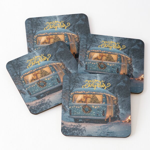 Item preview, Merry Christmas Camper Lovers  designed and sold by The Art of Kkatarynka.