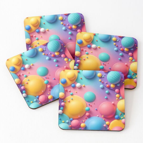 Item preview, Lively 3D Background with Colorful Dots and Dynamic Patterns for Fun and Engaging Use designed and sold by AlwaysHome.