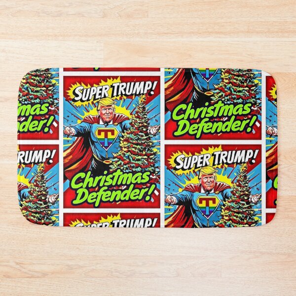 Item preview, Holiday Trump: Our Christmas Defender – Colorful Pop Art Print for T-shirt or Home Décor designed and sold by Earth Nature Creations.