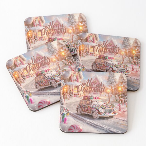 Item preview, Christmas Gingerbread Muscle Car Merry Christmas designed and sold by The Art of Kkatarynka.