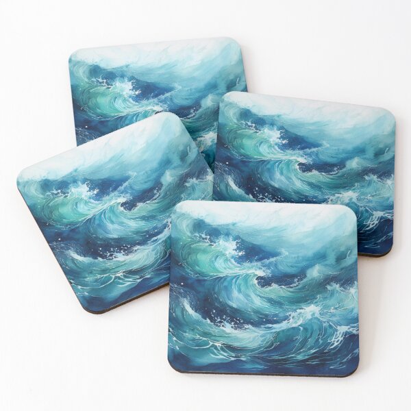 Item preview, blue waves designed and sold by Valentina-V.