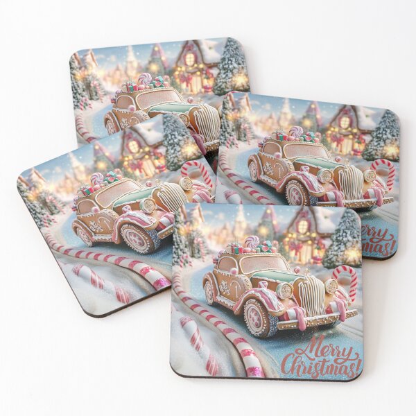 Item preview, Christmas Gingerbread Muscle Car Merry Christmas designed and sold by The Art of Kkatarynka.