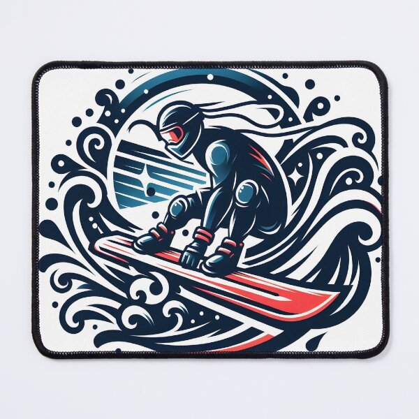 Item preview, surfing wave in ocean enjoying holidays designed and sold by vectorillus.