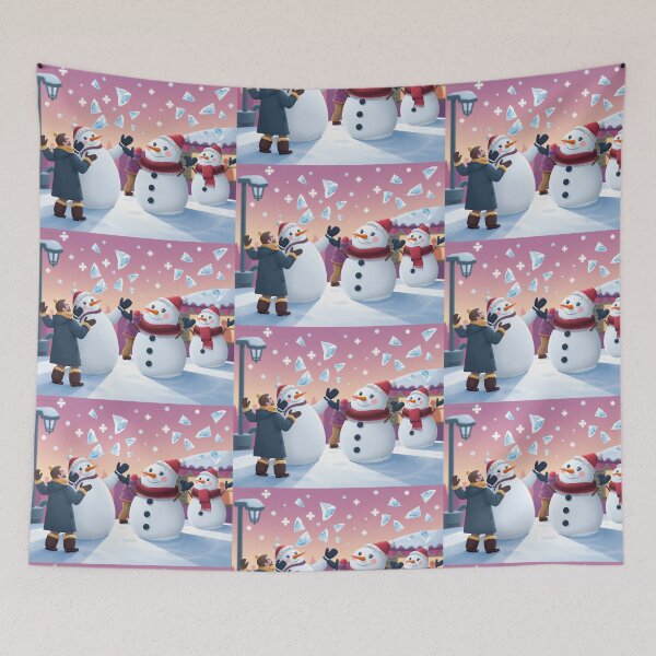 Item preview, Winter Snow People Fun Land designed and sold by NerdscapeDC.