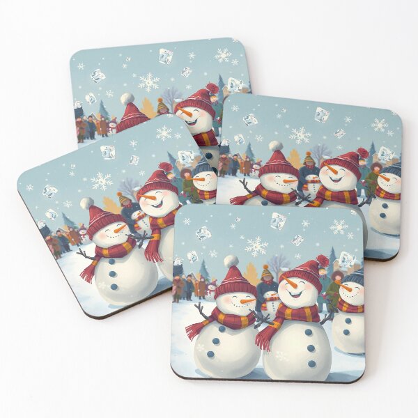 Item preview, Winter Snow People Fun Land designed and sold by NerdscapeDC.