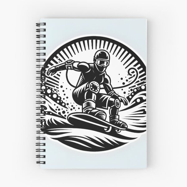 Item preview, surfing wave in ocean enjoying holidays designed and sold by vectorillus.