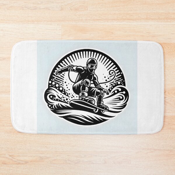 Item preview, surfing wave in ocean enjoying holidays designed and sold by vectorillus.