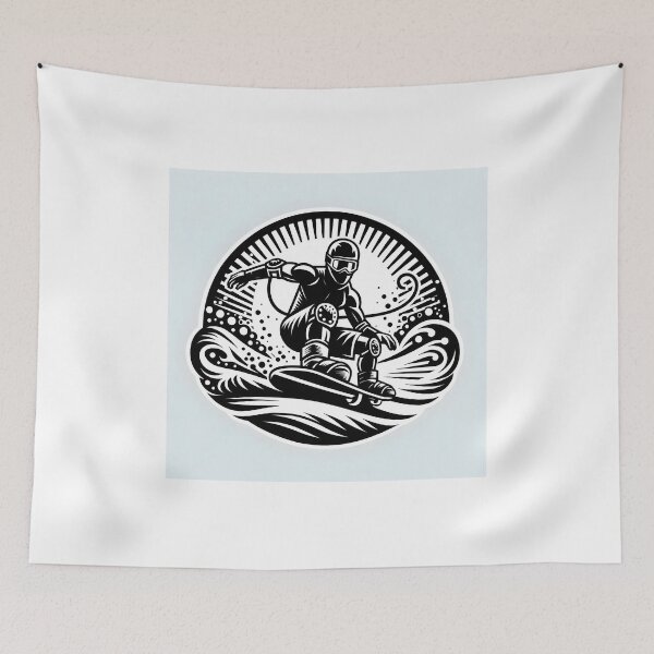 Item preview, surfing wave in ocean enjoying holidays designed and sold by vectorillus.