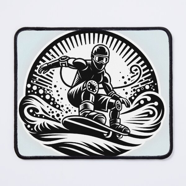 Item preview, surfing wave in ocean enjoying holidays designed and sold by vectorillus.