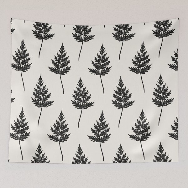 Item preview, Black Ink Watercolor Fern for Plants Lovers. Minimalistic Modern Illustration designed and sold by helga-wigandt.