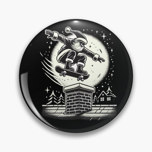 Item preview, Weihnachten Santa Skateboarding Night designed and sold by LuminOrb.