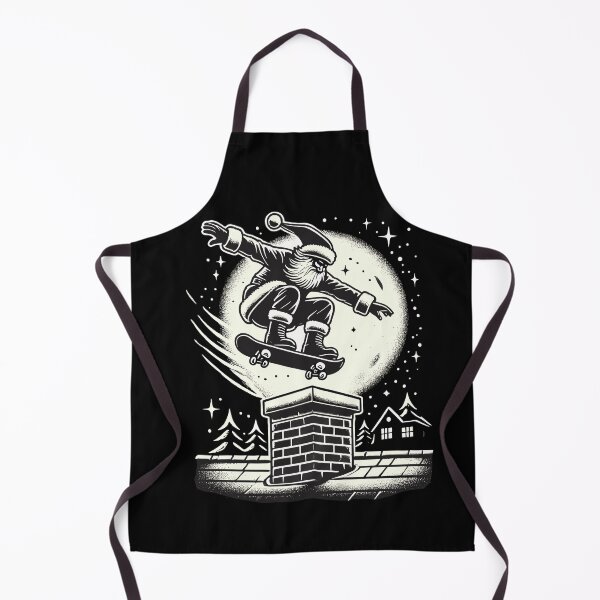 Item preview, Weihnachten Santa Skateboarding Night designed and sold by LuminOrb.