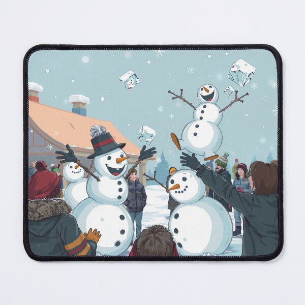Item preview, Winter Snow People Fun Land designed and sold by NerdscapeDC.