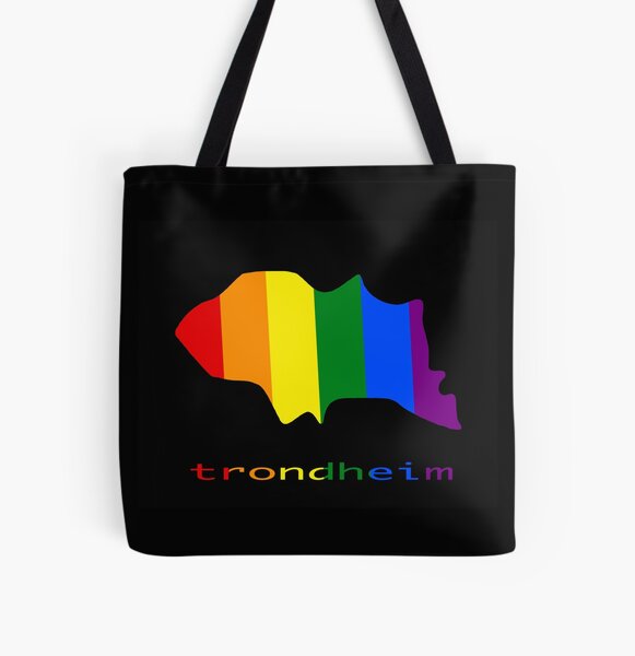 Rainbow mAps - Trondheim All Over Print Tote Bag