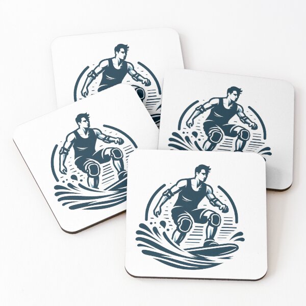 Item preview, surfing wave in ocean enjoying holidays designed and sold by vectorillus.