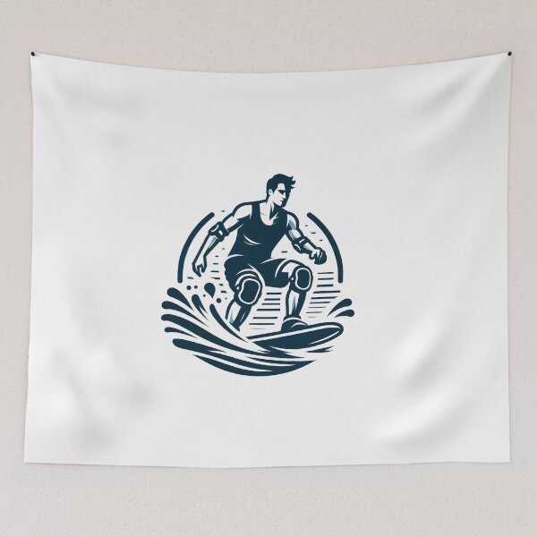 Item preview, surfing wave in ocean enjoying holidays designed and sold by vectorillus.