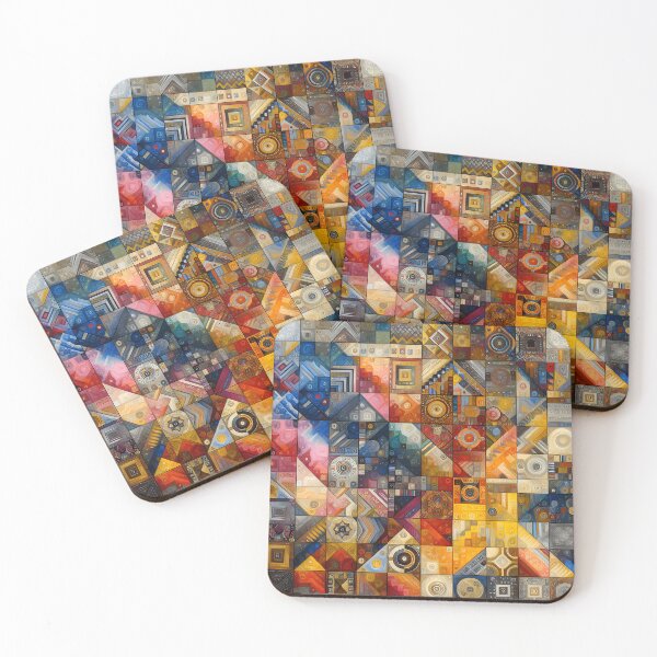 Item preview, Artistic Colorful Ethnic Hippie Quilt Patchwork Pattern designed and sold by Divine Ease.