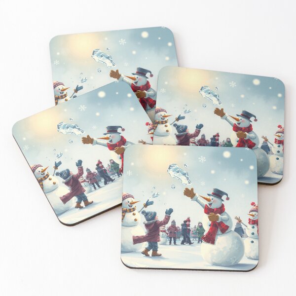 Item preview, Winter Snow People Fun Land designed and sold by NerdscapeDC.