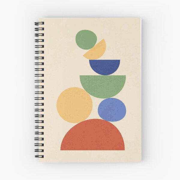Item preview, Stacked Minimal Geometric Shapes in Retro Style designed and sold by CoreMinimal.