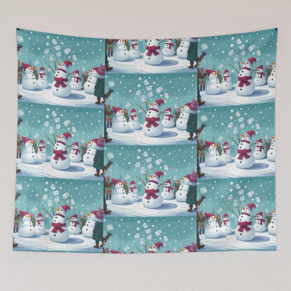 Item preview, Winter Snow People Fun Land designed and sold by NerdscapeDC.