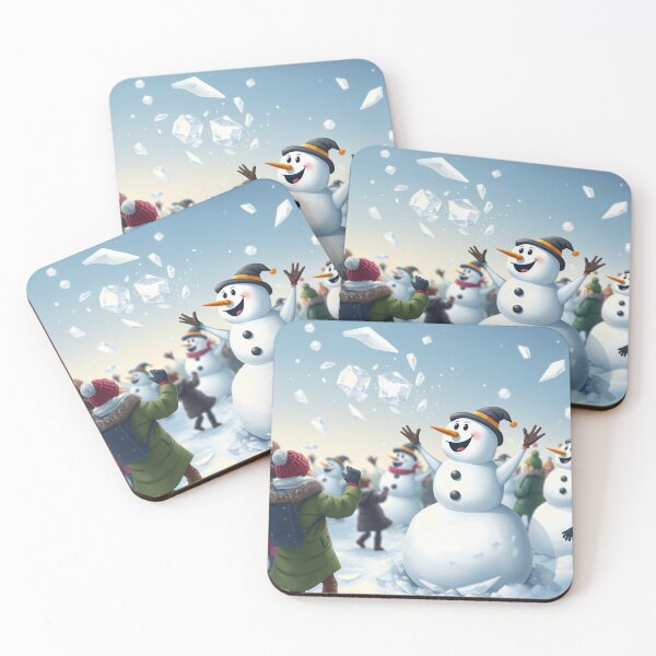 Item preview, Winter Snow People Fun Land designed and sold by NerdscapeDC.