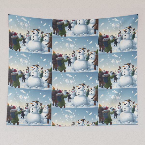 Item preview, Winter Snow People Fun Land designed and sold by NerdscapeDC.