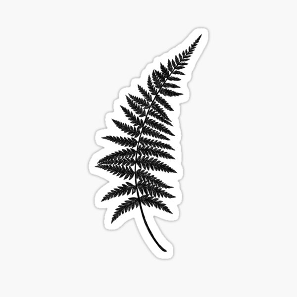 Item preview, Black Ink Watercolor Fern for Plants Lovers. Minimalistic Modern Illustration designed and sold by helga-wigandt.