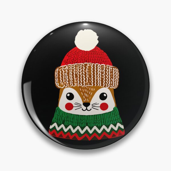 Item preview, Cute Christmas Hamster With Hat designed and sold by LuminOrb.
