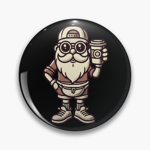 Item preview, Trendy Santa Claus Coffee Vibes designed and sold by LuminOrb.