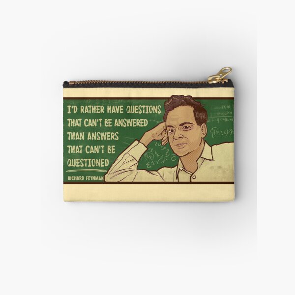 Item preview, Feynman Science Shirt "I'd rather have Questions that can't be answered" Nerdy Inspirational Quote Theoretical Physics designed and sold by kgullholmen.