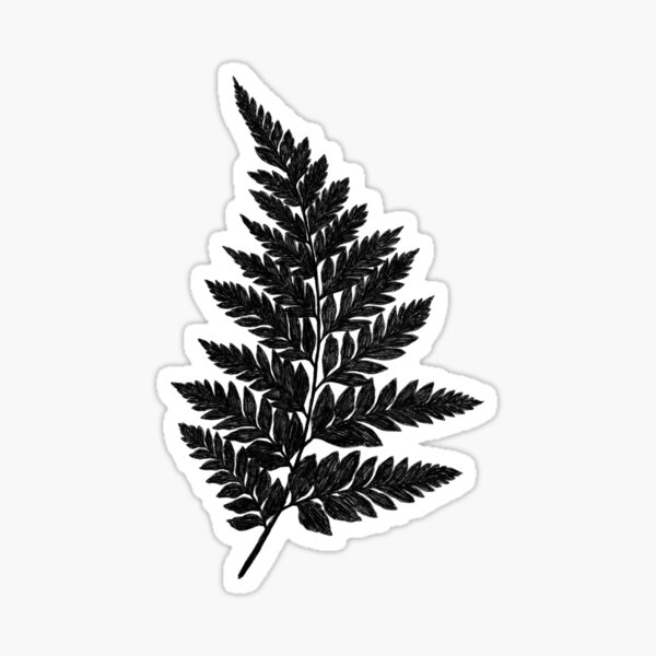 Item preview, Black Ink Watercolor Fern for Plants Lovers. Minimalistic Modern Illustration designed and sold by helga-wigandt.