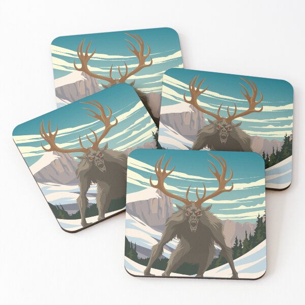 Item preview, Wendigo Cryptid Monster Travel Art Print designed and sold by Stadify.
