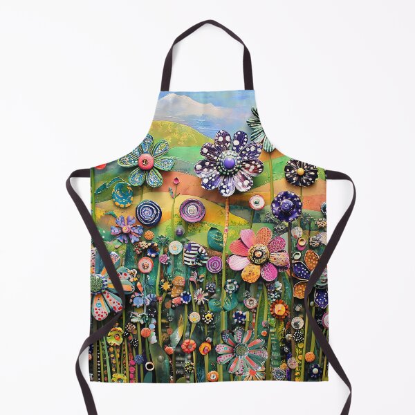 Item preview, Floral Patchwork Collage, Wildflower Garden on the Hill designed and sold by Neika Shimm Designs.