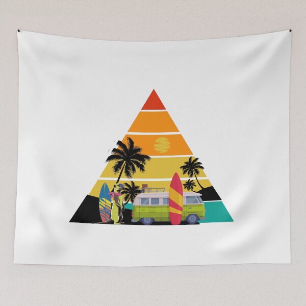 Item preview, Fun Meerkat suricatta design with sunglasses, van and tropical background. designed and sold by StyleFused.