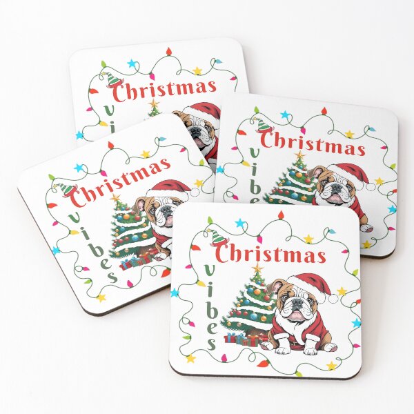 Item preview, Bulldog with christmas  designed and sold by Narawadeesyed.