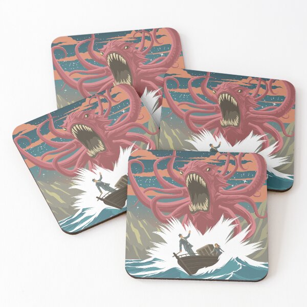Item preview, Kraken Cryptid Folklore Monster Art Print designed and sold by Stadify.