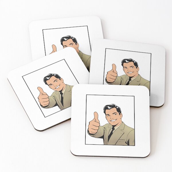Item preview, Man Thumbs Up Illustration designed and sold by NordicBadger.